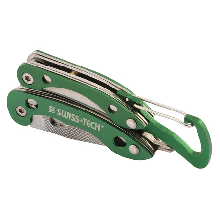 PRIME-LINE SWISS+TECH Multi-Tool Pliers for Key chain, Solid Stainless Steel Construction Single Pack ST021901